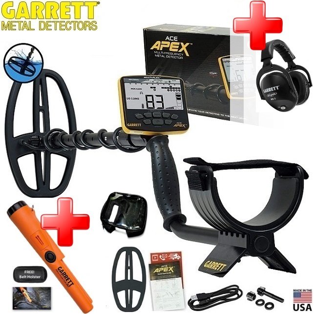📌AKCIJA / Garrett APEX su rite Viper +Pro-Pointer AT Z-Lynk +MS-3 ausinės