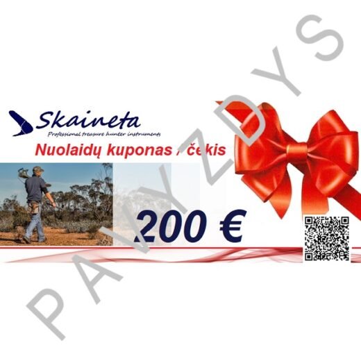 Dovanų kuponas 200 Eurų