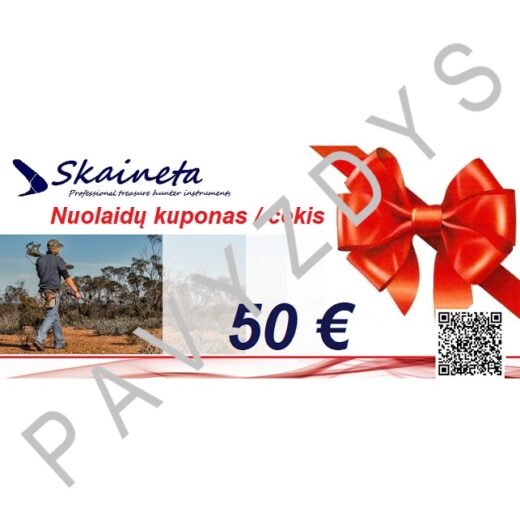 Dovanų kuponas 50 Eurų