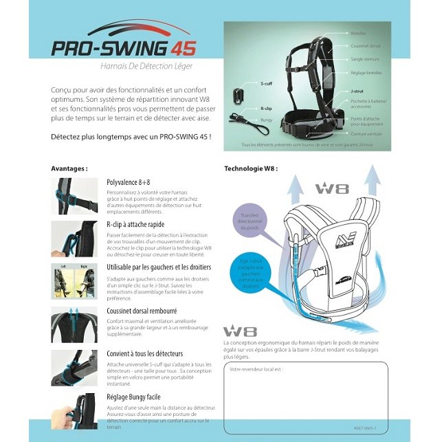 AKCIJA - Minus 20% / Svorio paskirstymo sitema / Minelab Pro-Swing 45 - Image 3