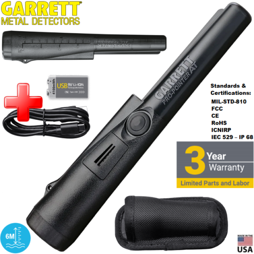 Garrett Pro-Pointer AT BlackLine Edition +Akumuliatorius / profesionalams