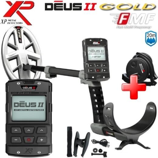 XP Deus II GOLD su RC ir WSA II ST ausinėmis
